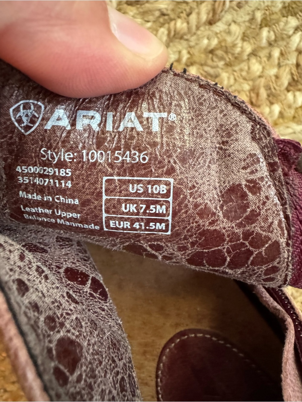 Women’s Ariat brown leather ankle boots - Picture 9 of 9